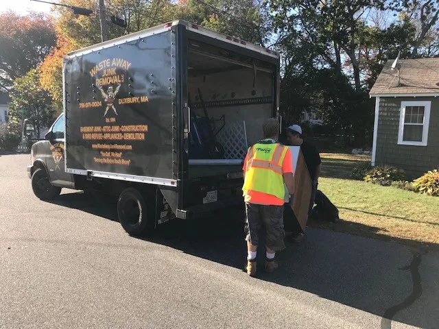 Waste Away Junk Removal crew at work